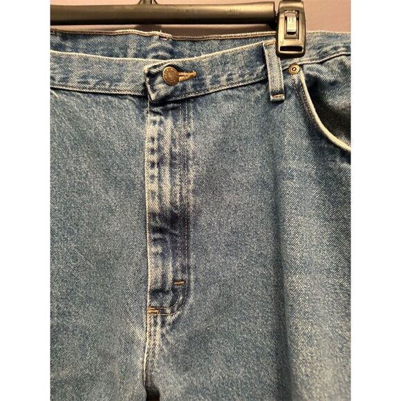 Wrangler Men's Straight Blue Jeans Size 42x30 Denim 5-Pocket Style - Picture 5 of 10